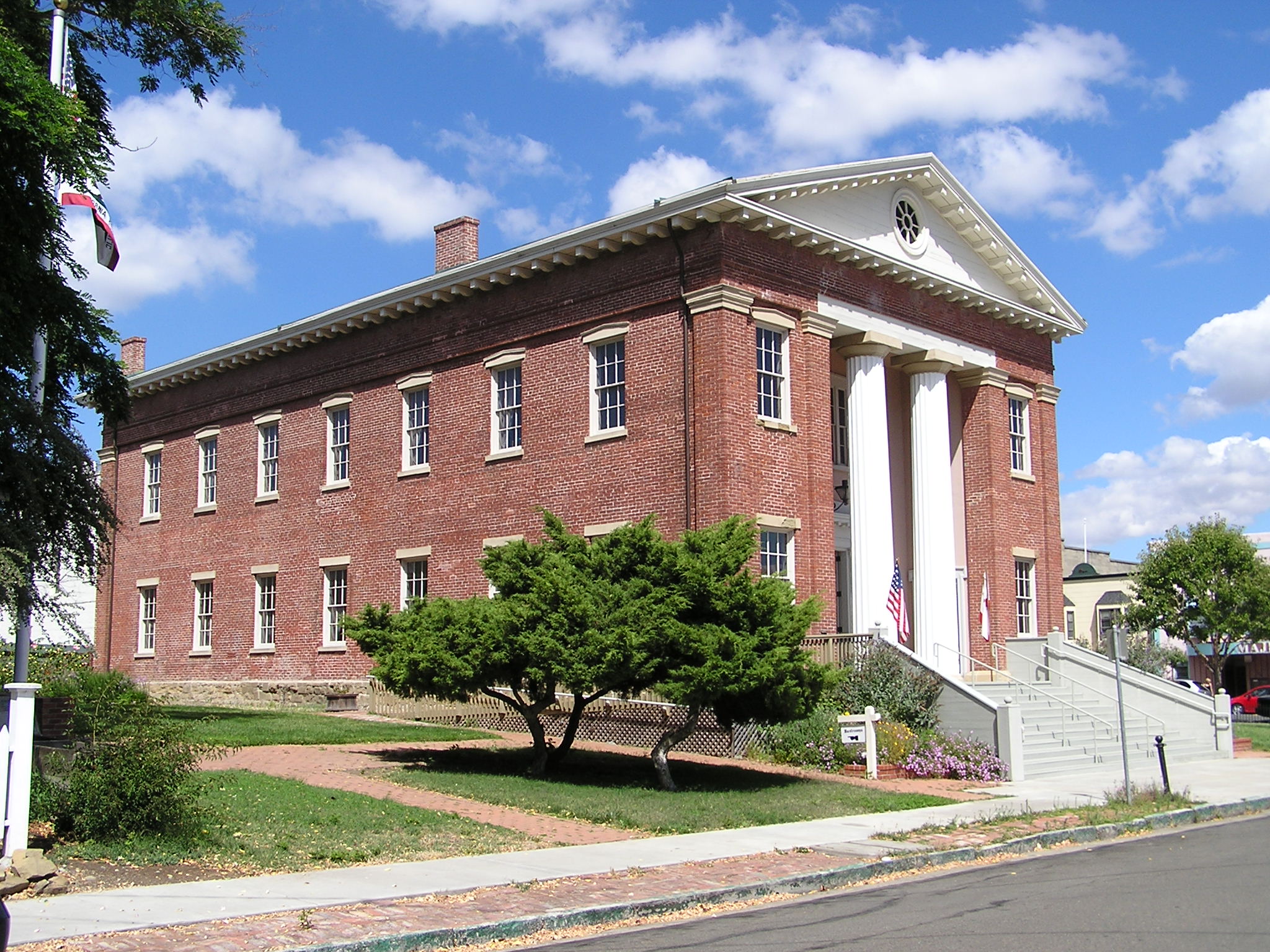 Exterior of the former California State Capitol Building in Benicia, CA.